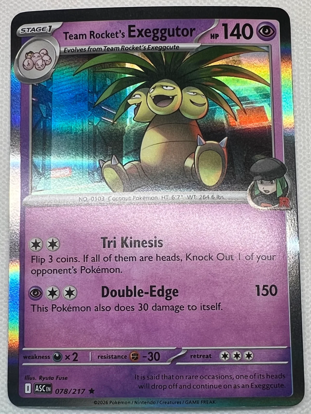 Team Rocket’s Exeggutor #078/217 - Holo