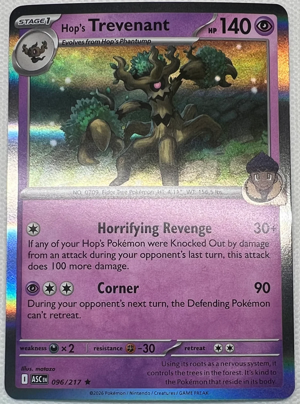 Hop’s Trevenant #096/217 - Holo