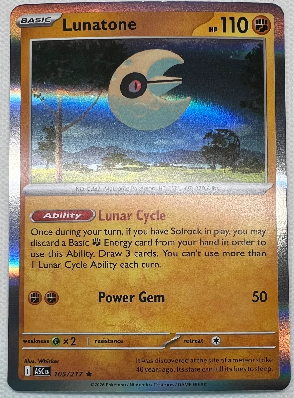 Lunatone #105/217 - Holo