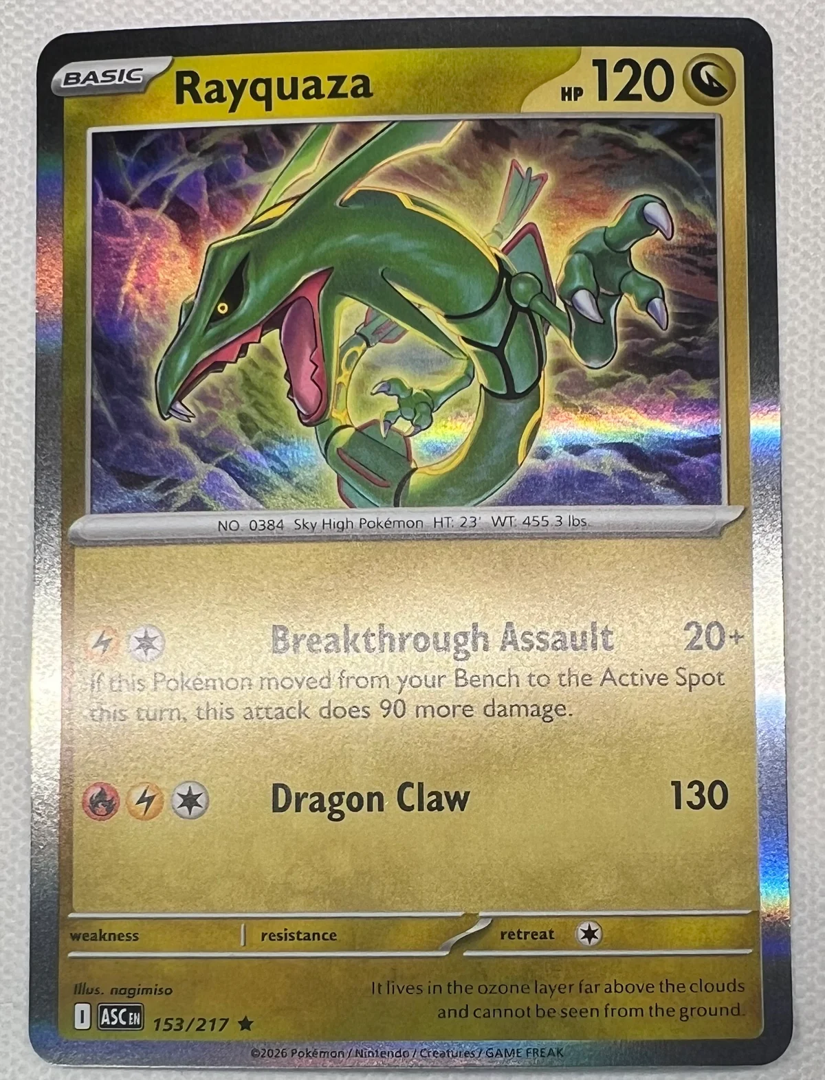Rayquaza #153/217 - Holo